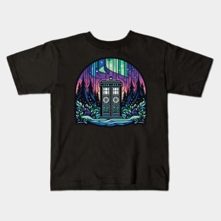 Holiday magic with TARDIS Kids T-Shirt
